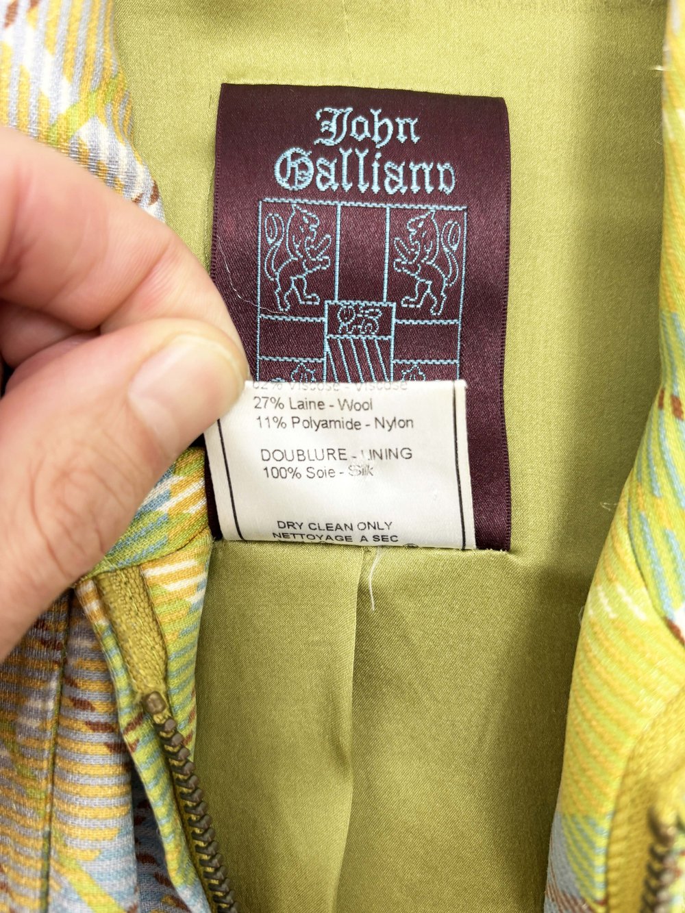 John Galliano F/W 2000 elongated sleeve jacket — JAMES VELORIA